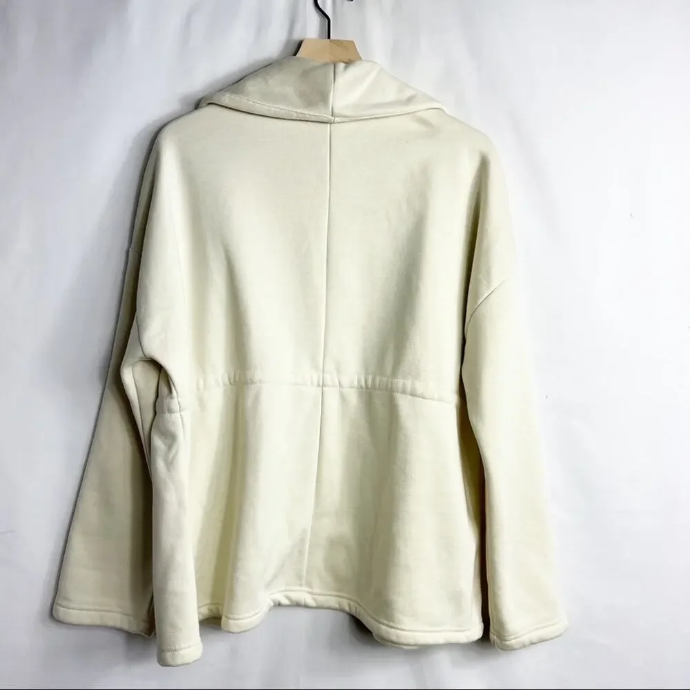 FABLETICS Sage Cream Open Jacket Coat in Large